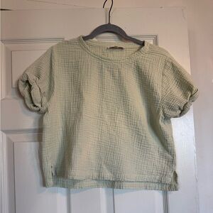 Olivaceous Cream Textured Top